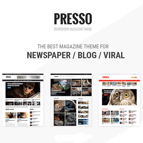 PRESSO β Modern Magazine / Newspaper / Viral Theme