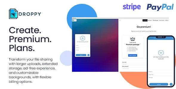 Premium subscription β Droppy online file transfer and sharing