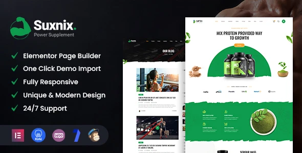 Suxnix β Health Supplement WordPress Theme