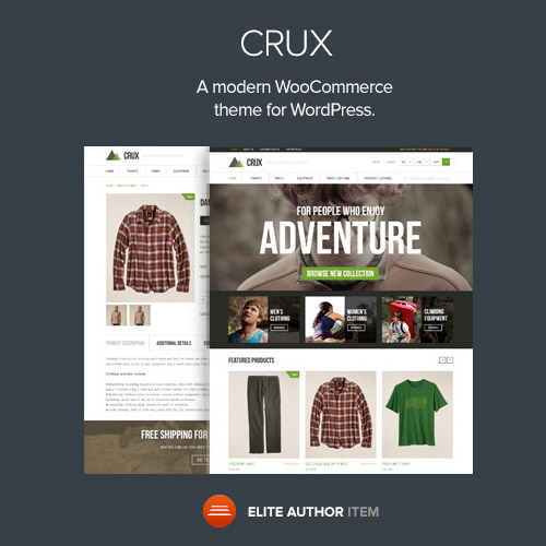 Crux β A modern and lightweight WooCommerce theme