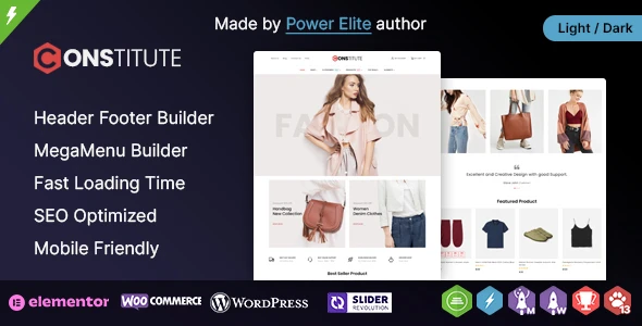 Constitute WP β WooCommerce Responsive Elementor Theme
