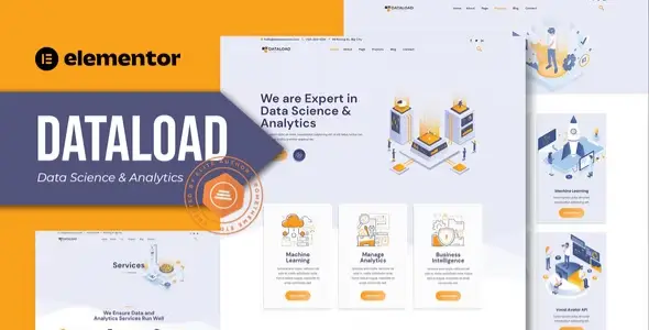 Dataload β Data Science & Analytics Elementor Template Kit