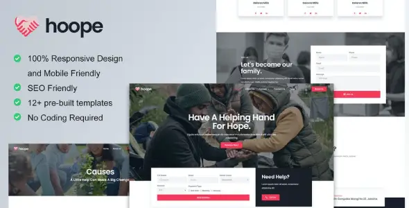 Hoope β Charity & Donation Elementor Template Kit