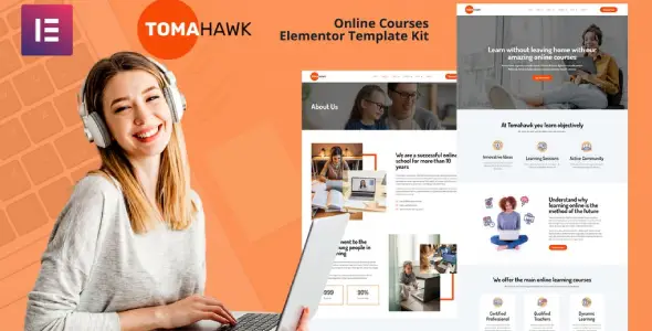 Tomahawk β Online Courses Elementor Template Kit