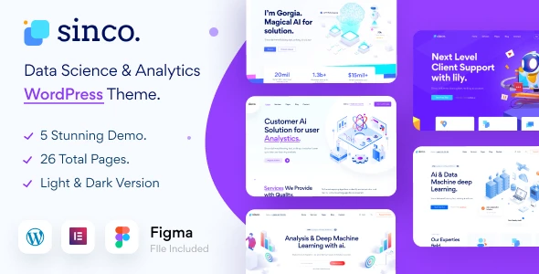 Sinco β Data Science WordPress Theme