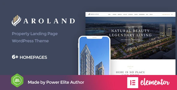 Aroland β Single Property Landing Page WordPress Theme
