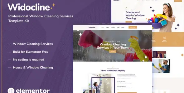 Widocline β Professional Window Cleaning Services Template Kit