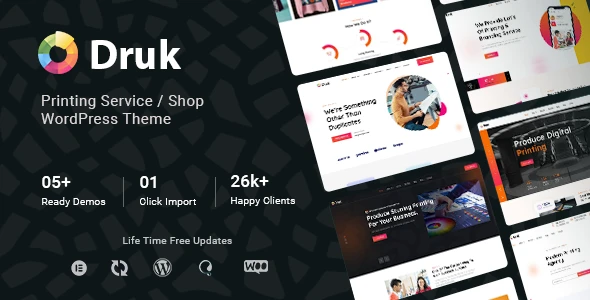 Druk β Printing Service WordPress Theme