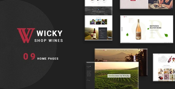 Wicky β Wine Shop WooCommerce WordPress Theme