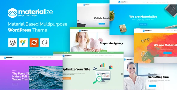 Materialize β Material Design Multipurpose WordPress Theme
