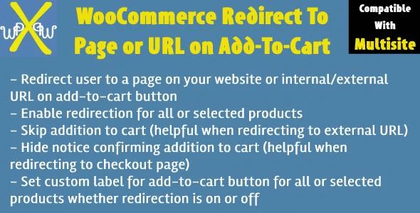 WooCommerce Redirect To Page or URL on Add To Cart β Direct Checkout or Skip Cart