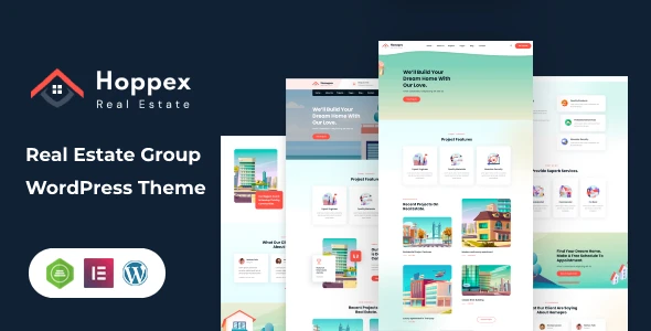 Hoppex β Real Estate and Architect Group WordPress Theme
