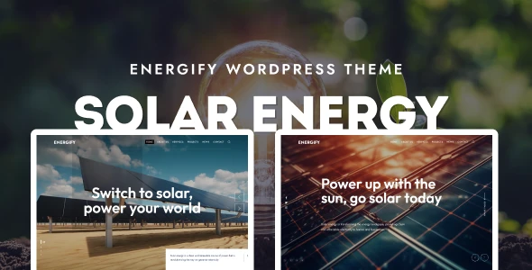 Energify β Solar & Renewable Energy WordPress Theme