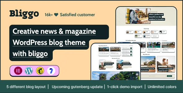 Bliggo β News & Magazine WordPress Blog Theme