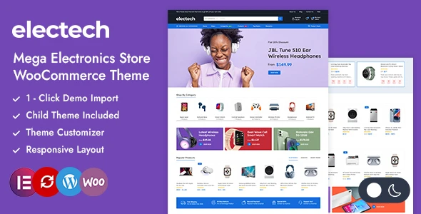 Electech β Electronics Store WooCommerce WordPress Theme