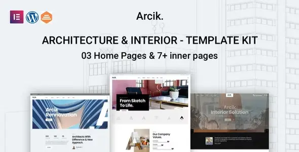Arcik β Architecture & Interior Elementor Template Kit