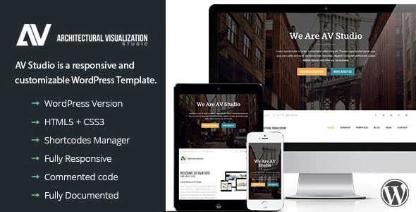 AV Studio β One Page WordPress Theme