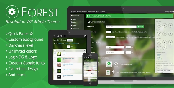 Forest β Revolution WordPress Admin
