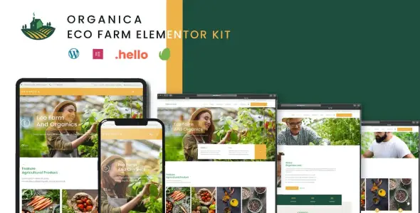 Organica β Eco Farm Elementor Template Kit