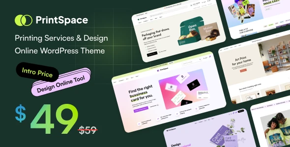 PrintSpace β Printing Services & Design Online WooCommerce WordPress theme