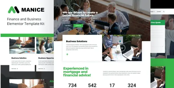 Manice β Business Elementor Template Kit