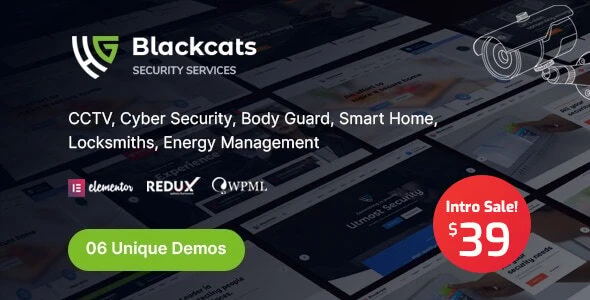 Blackcats β CCTV & Security WordPress Theme