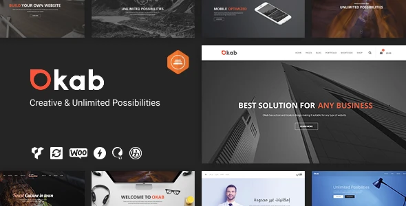 Okab β Responsive Multi-Purpose WordPress Theme + RTL