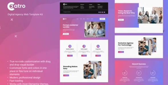 Coatro β Digital Agency Elementor Template Kit