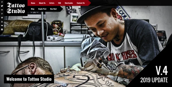 Tattoo Studio β Responsive WordPress Theme