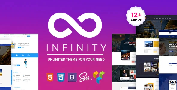 Infinity β One Page WordPress Theme