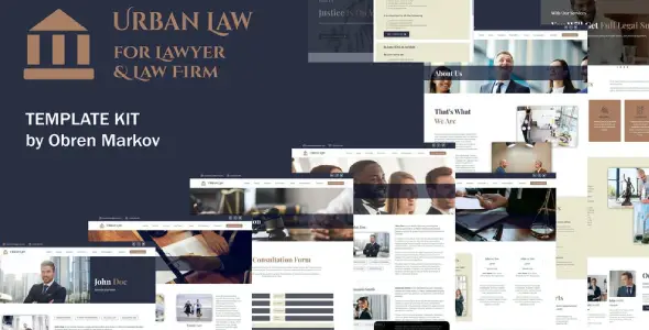 Urban Law β Lawyer & Law Firm Elementor Template Kit