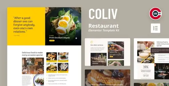 Coliv β Restaurant Template Kit