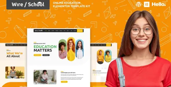 Wire School β Online Education Elementor Template Kit