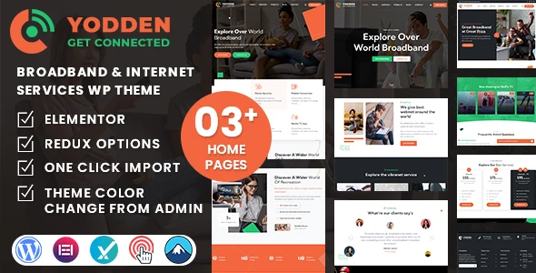 Yodden β Broadband & Internet Services WordPress Theme