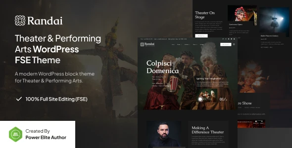 Randai β Theater Entertainment & Performing Arts FSE WordPress Theme