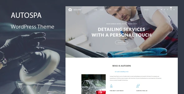 Auto Spa β Car Wash WordPress Theme