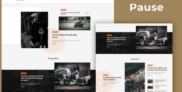 Pause β Blog & Magazine Elementor Template Kit